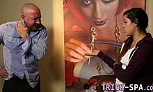 Masseuse Catches Cumshot