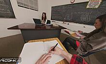 Skinny Violet from Incredibles Gets Fucked on Table in Ripped Uniform Cosplay Parody