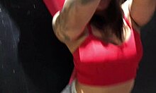 Brunette Latina pornstar fulfills fetish by getting fucked while tied up