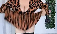 horny busty gilf teases and shows wet pussy