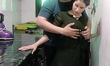 desi wife getting hot rough fuck in kitchen while cooking