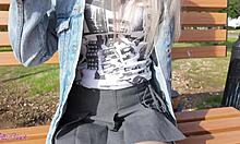 Romantic Walk With Remote Vibrator In Pussy!