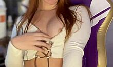 Young latina neighbor shows off in cute lingerie since childhood