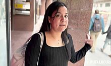 Torbe catches shy chubby Salomé for modeling and fucks her in hotel.