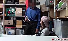 Teen shoplifter caught at officer's desk