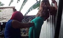 My sister-in-law provokes me, I eat her ass!