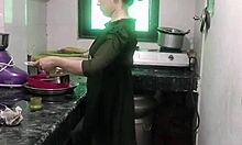 desi wife getting hot rough fuck in kitchen while cooking