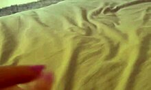 Naughty wife masturbates before work in shorts