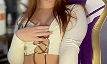 Young latina neighbor shows off in cute lingerie since childhood