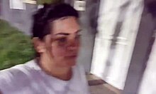 Trainer Smells Sweaty Pussy, Fucks In Gym Bathroom.