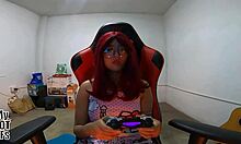 Fill my pussy with cum while I play video games