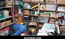 LP officer dives into that ebony pussy, making Arie Faye soaking wet.