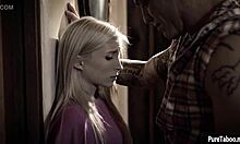 Hot stepdaughter craves stepdad's fat dick