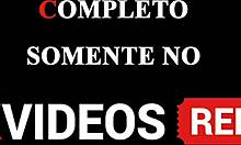 She's deepthroating that huge cock, swallowing it all