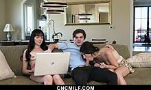 IT Guy Fixes Laptop While Freeusing Stepsisters - Cncmilf