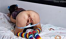 caught my stepsis masturbating, oh wow! 😲