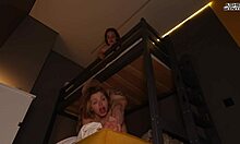 step sister jerking off while watching me fuck my boyfriend outdoors