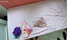 hired brazilian latina maid provokes with tight shorts!