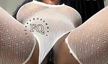 Watch freakyqueennxx RIDING her long DILDO in COWGIRL style with BOOBS bouncing UP and DOWN