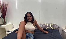 i'm casting this young latina who needs money for rent, and she's so eager to please.