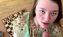 My teen gf shows how she cheated on you with that big cock.