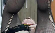 this mature milf stays in the same position for 10 minutes, showing off her big tits and pussy