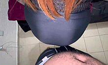 Hey, check out this hairy vagina peeking under the skirt in asmr style