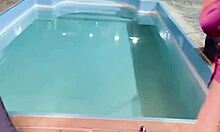 Two guys fuck a naughty aunt in hardcore anal orgy with bareback action