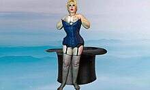 dark magician granny drilling missionary with creampie orgasm