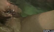 dagfs relaxing in hot bathtub with masturbation and sucking