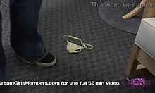 intensely meeting kacey kox as she masturbates her shaved pussy on the sofa