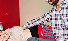 deep throat sucking on large member in bedroom session