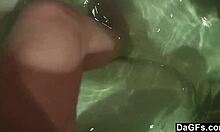dagfs relaxing in hot bathtub with masturbation and sucking