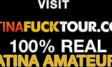 hot latina babe rides my big cock howling loud in homemade vid