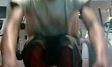 Mature woman relaxes in her dorm room