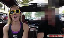 skinny blonde woman railed by pawn dude at the pawnshop