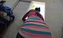 That slutty girl tricked her boyfriend just to sit on my cock at home!