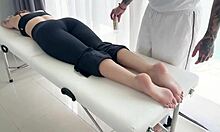 i give oil massage with foot fetish and hard deep throat fucking