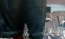 Mature woman relaxes in her dorm room