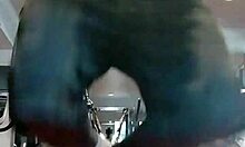 Mature woman relaxes in her dorm room