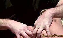 Kumalott presents outdoor anal and squirting for the cute blonde teen