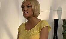 two blondes with big tits share a husband in bed