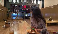 I suck dick in sushi bar toilet, eat cum rolls