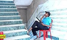 beautiful bhabhi has cheating sex with security guard in office