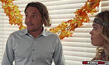 blonde bisexual teen stepsisters jessie saint and katie kush share big cock