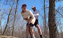 Sketchy Sex With Milf Outdoors Almost Caught