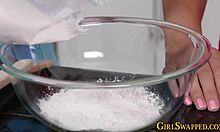 Small Tits Stepteen Intensely Licks and Fingers Wet Pussy