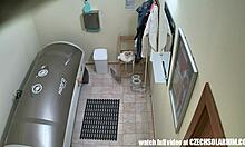 blonde cutie exposed in public voyeur setting