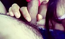 My boyfriend creampied my hairy pussy during a hard fuck.