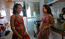 my friend dumped her shitty boyfriend and to get revenge we fucked in public at the building pool